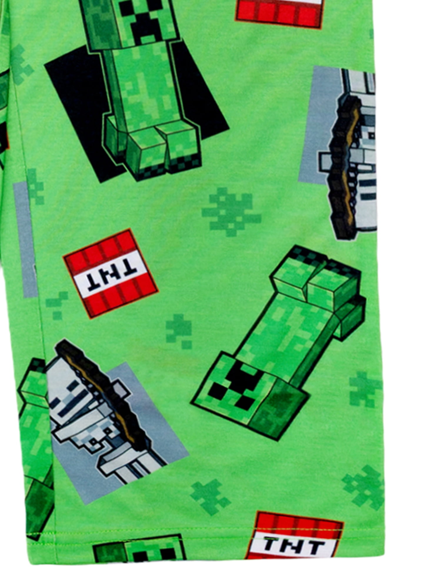 Minecraft 2-Piece Short Sleeve and Pant Pajama Set, Sizes 4-16