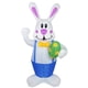 thumbnail image 1 of LED Pascua Saludando Conejo Inflable Iluminado Pascua Inflable Conejo Feliz Forma de Huevo Irfora Decoración inflable, 1 of 7
