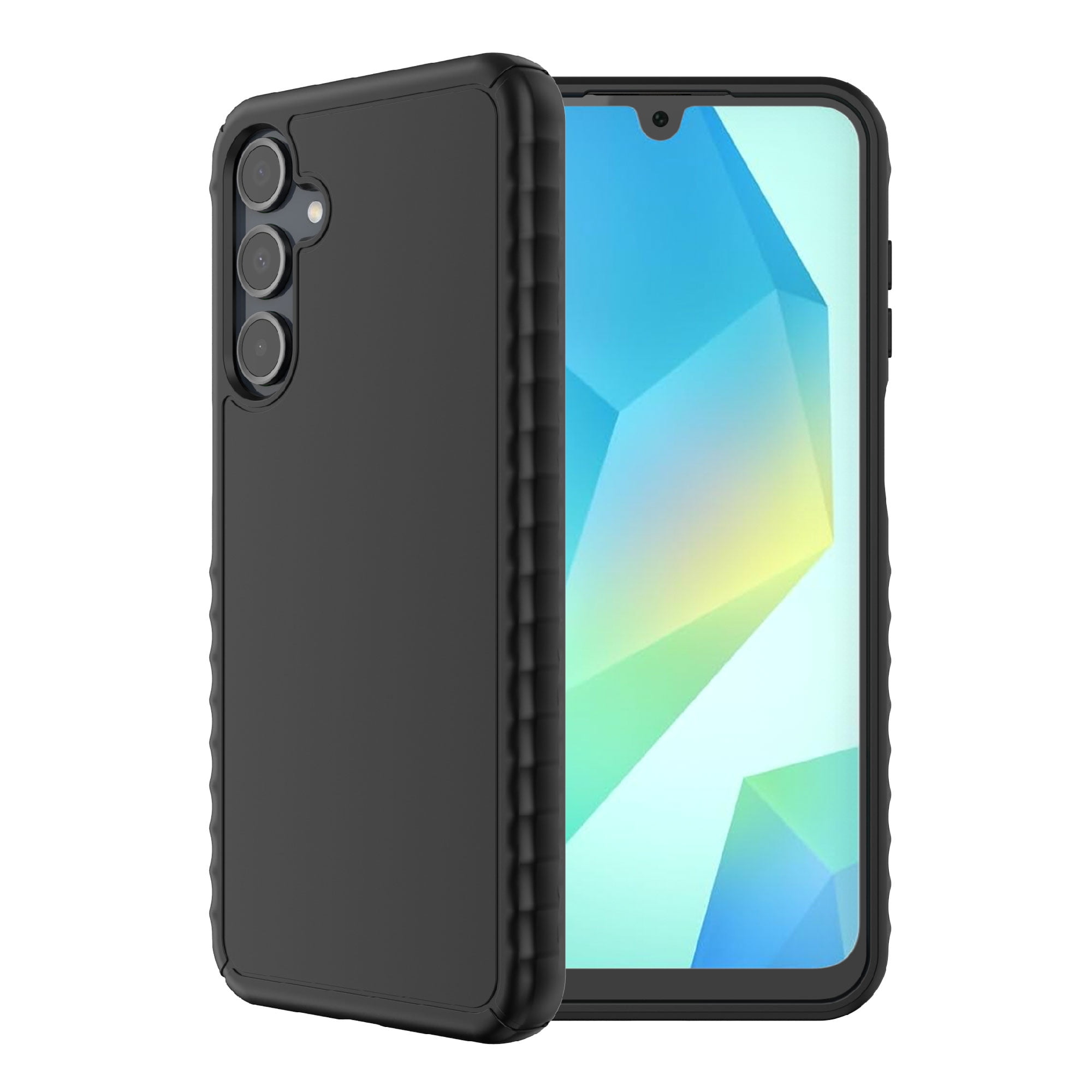 onn. Samsung Galaxy A16 5G Protective Gel Case with Corner Protection, Black, Drop tested to 8 ft./2.44 m