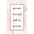 thumbnail image 2 of Brown, Victoria 21x32 White Modern Wood Framed Museum Art Print Titled - You Are Enough, 2 of 4