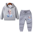 thumbnail image 3 of Ropa de primavera para niños, suéter de manga larga con capucha y pantalón de Frozen Elsa para niñas, conjuntos de 2 piezas, ropa para niñas pequeñas, 3 of 5