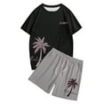 thumbnail image 4 of Playeras Negras Para Hombre Algodon, Camiseta De Manga Corta Con Cuello Redondo Y Estampado A La Moda Para Niñas Y Niños, Camiseta Holgada De Verano, Camisetas Casuales, 4 of 5