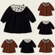 thumbnail image 4 of Odeerbi Vestido de Princesa de Encaje Floral de Terciopelo Para Niñas 2-8 Años Vestido de Algodón de Manga Larga Y Cuello Redondo Para Niños, 4 of 4