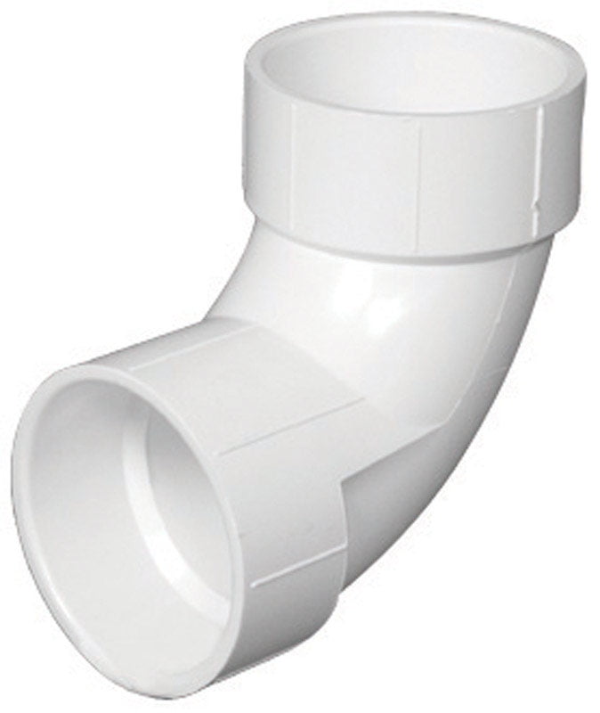 Charlotte Pipe Schedule 40 6 in Hub x 6 in Hub PVC Elbow Dia
