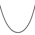 thumbnail image 2 of Stainless Steel Polished Black Ip Plated 1.5mm Rope Chain Necklace 22 Inch Chain Necklace for Women and Men, 2 of 2