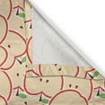 thumbnail image 6 of Ambesonne Fruits Valance & Curtain, Modern Illustration Fruit, 55"x36", Apple Green Beige and Red, 6 of 6
