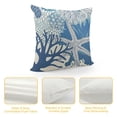 thumbnail image 4 of JEUXUS  Nautical Coastal Pillow Covers in Beach Ocean Themed Decorative Lumbar Bed Pillow Cases Starfish Seashell Throw Pillows Home Decor for Living Room Bedroom Bed Cushion Outdoor, 4 of 5