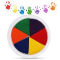 thumbnail image 3 of Ink Pads 6 Colors for Children DIY Finger Palm Painting Graffiti Washable NonToxic Paint, 3 of 5
