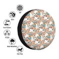 thumbnail image 4 of Sikiie Cute Rabbit Floral PVC Leather Spare Tire Wheel Cover Spare Tire Cover, for Car Truck SUV Camper Trailer Universal Fit(14-17in)-15 inch, 4 of 6