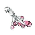thumbnail image 2 of Xotic Tech Car Key Chain, Rhinestone Water-drop Style Jewelry Crystal Diamond Keychain Ring for Women Girls, Fashionable Key Decoration Accessories, Pink, 2 of 7