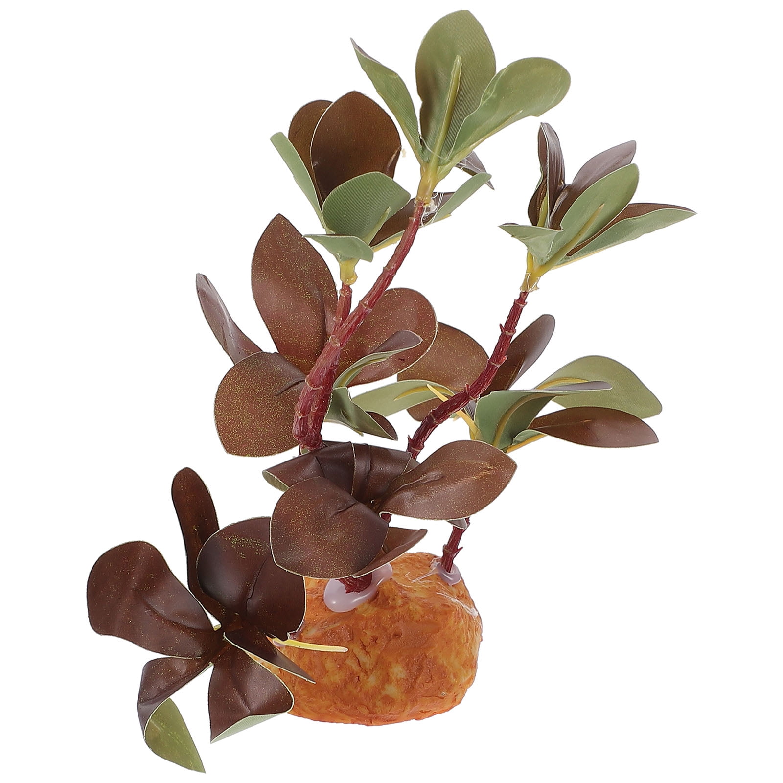 BESTYASH Plastic Reptile Plant Decor for Aquarium and Turtle Habitat, and Realistic Terrarium Accessory