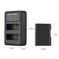 thumbnail image 2 of EN-EL14 Battery & Kit 2pcs 7.4V 1500mAh Battery + 1pc LED2-EL14 Dual Channel Camera Battery USB Port LED Screen Display Replacement for Nikon D3100 D3200 D3300 D3400 D3500 D5100 D5200 D530, 2 of 7
