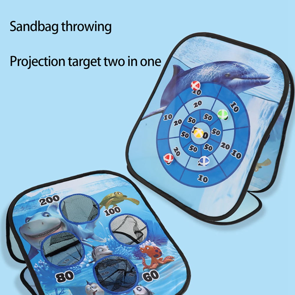 Includes 1 Portable Chessboards and 6 Sandbags Indoor Game Basde Sandbag Set Foldable Regulation Size Bean Bag Toss Game Set Family Outdoor Lawn Yard Game