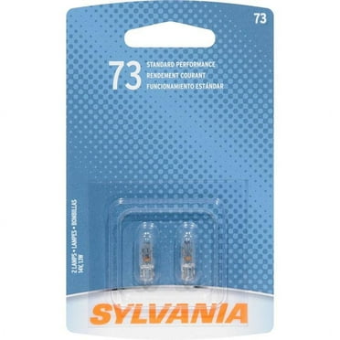 SYLVANIA 73 Basic Miniature Bulb, (Pack of 2)