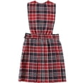 thumbnail image 2 of Cookie's Girls' Jumper (Sizes 2 - 6X) - red/navy/white *plaid #570*, 4 (Little Girls), 2 of 3