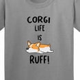 thumbnail image 4 of Inktastic Corgi Life is Rough Youth T-Shirt, 4 of 5