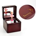 thumbnail image 5 of Sinzyo Wooden Wine Red Ballerina spinning dancing girl music Box Music box( Fur Elise ) Creativity For Frends Girl and Children Birthday Gift, 5 of 5