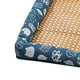thumbnail image 3 of Estera de verano para mascotas, lino tejido de vid, refrescante, transpirable, suave, cómoda, cama refrescante para perros y gatos, 3 of 8