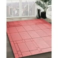 thumbnail image 3 of Ahgly Company Machine Washable Indoor Round Transitional Light Coral Pink Area Rugs, 6' Round, 3 of 7