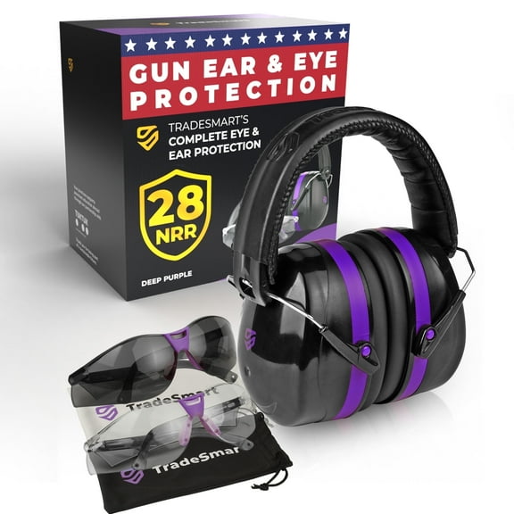 TradeSmart Eye & Ear Protection for Shooting, NRR 28 Range Kit