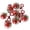 Red#02, variant on Simulation Apple Shape Squishy Fidget Toys for Adults Soft Tactile Sensory Gadget with Keychain Green and Red Realistic Fruit Office Desk Accessory 1.97 Inch 1 Pack