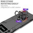 thumbnail image 4 of Allytech Case for Samsung Galaxy Z Flip 3 5G Released, Slim Thin All-Inclusive Hard PC Rugged Rotatable Ring Holder Support Car Mount Magnetic Stand Cover for Galaxy Z Flip 3 2021, Black, 4 of 10
