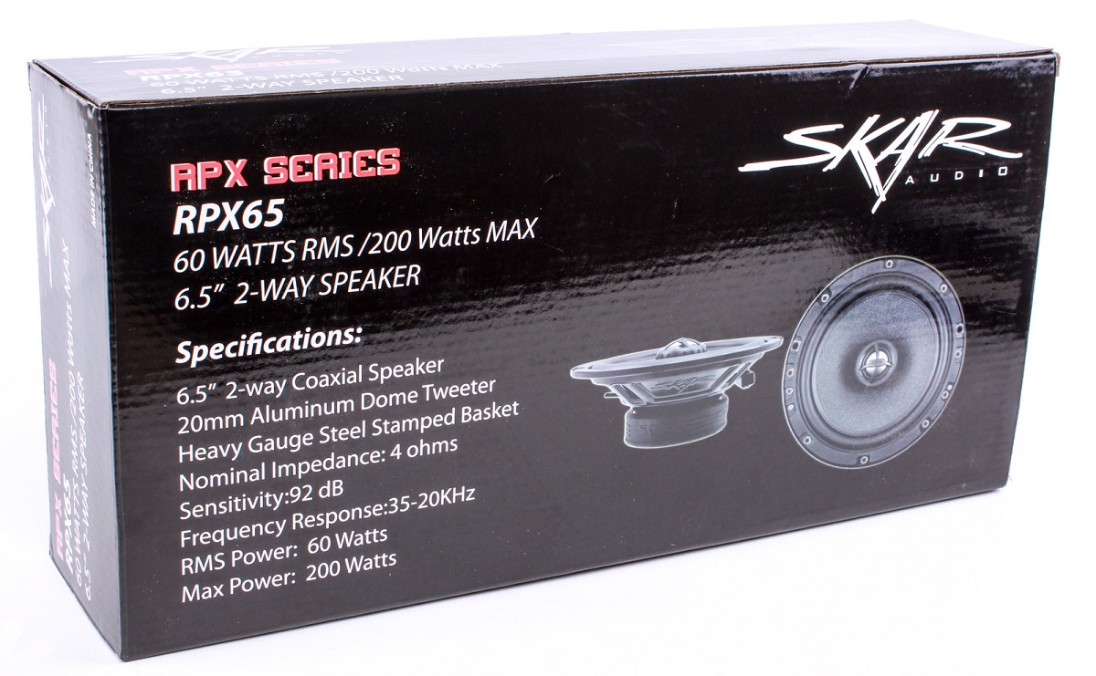 Skar Audio RPX65 6.5-Inch 2-Way 200 Watt Coaxial Speakers - Pair - image 4 of 7