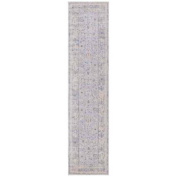 SAFAVIEH Hellenic Marquis Medallion Runner Rug, Ivory/Taupe, 3' x 13'