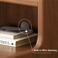 thumbnail image 4 of Modern Nightstand With 2 Drawers And Open Shelf Multifunctional Side Table Narrow Slit Bedside Night Table For Bedrooms, Living Rooms And Small Spaces, 4 of 4