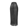 thumbnail image 4 of Elegant Solid Color Sheer Pleated Skirt A Half Skirt For Women's Fashion Wardrobe Skirt Lingerie for Women Maternity Skirts for Women Womens Skirts Knee Length Bikini with Skirt Skirt Belly Fringe, 4 of 5