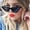 Black, variant on Retro Cat Eye Polarized Sunglasses for Men Women Under $5 Vintage Tone Collection UV400 Classic Frame Lightweight Sun Glasses for Daily Driving