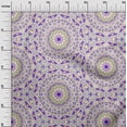 thumbnail image 3 of oneOone Rayon Dark Purple Fabric Mandala Sewing Craft Projects Fabric Prints By Yard 56 Inch Wide, 3 of 5