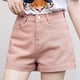 thumbnail image 1 of Primavera y novedad de verano Pantalones cortos de mezclilla de pierna ancha sueltos rectos en forma de A de cintura alta rosa pantalones cortos finos para estudiantes para mujer, 1 of 5