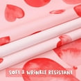 thumbnail image 5 of Valentine''s Day Tablecloth 60 x 120 Inch, Falling Love Heart Valentine''s Table Cloth Rectangle Table Washable, Waterproof Polyester Table Cover for Valentines Day Wedding Dinner Party Decors, 5 of 6