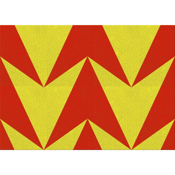 Ahgly Company Machine Washable Indoor Rectangle Transitional Golden Yellow Area Rugs, 3' x 5'