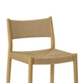thumbnail image 2 of Erie Woven Paper Cord and Oak Wood Bar Stool, 2 of 6