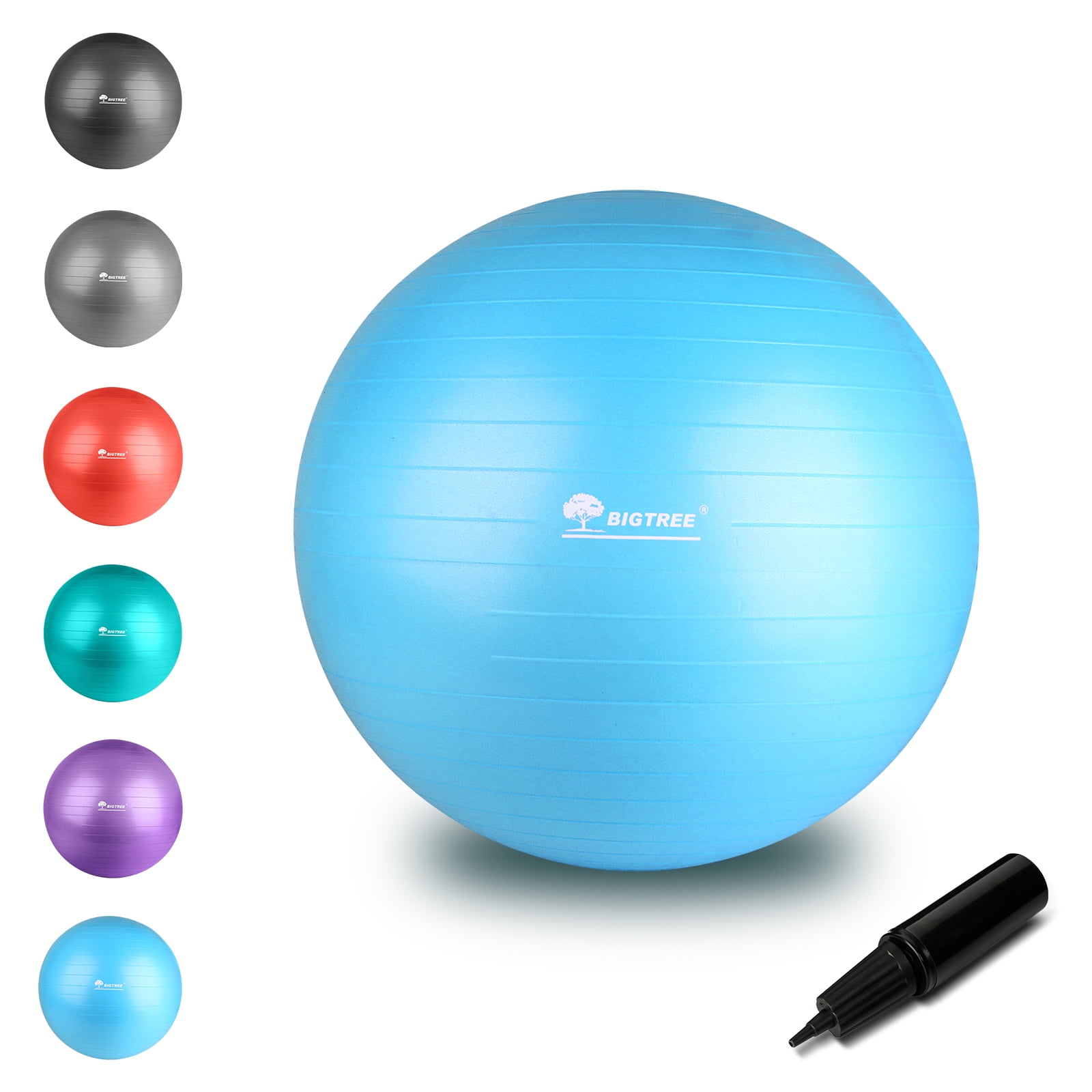 Exercise Ball Blue 21.6" (55cm) Core Stability Strengthening Extra