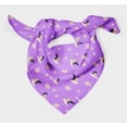 thumbnail image 3 of Bimba Purple Ranunculus & Stork Bird Pure Silk Printed Scarf Dupatta Head Neck Wrap Bandanas For Women 40 x 80 Inches, 3 of 6