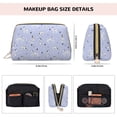 thumbnail image 2 of Cute Spotted Dog Puppy Makeup Bag, Large Capacity Travel Cosmetic Bag for Women Girls- Travel Toiletry Bag Leather Portable Waterproof Makeup Case Organizer with Handle, 2 of 4