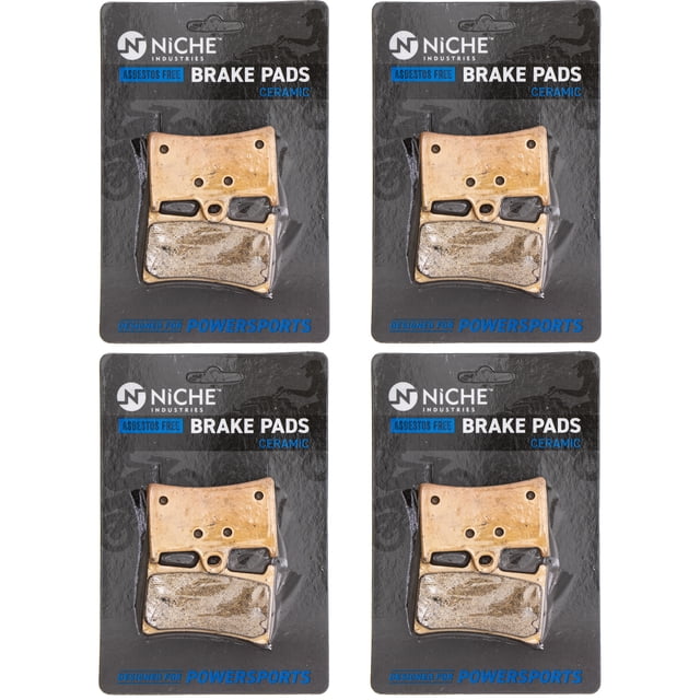 Niche Front Brake Pad Set for Yamaha YZF R6 Ceramic Motorcycle 4 Pack 519-KPA2506D