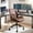 Dark Brown Mid, variant on Toject Executive Desk Chair, Ergonomic Office Chair with Lumbar Support, Suede Leather, Brown