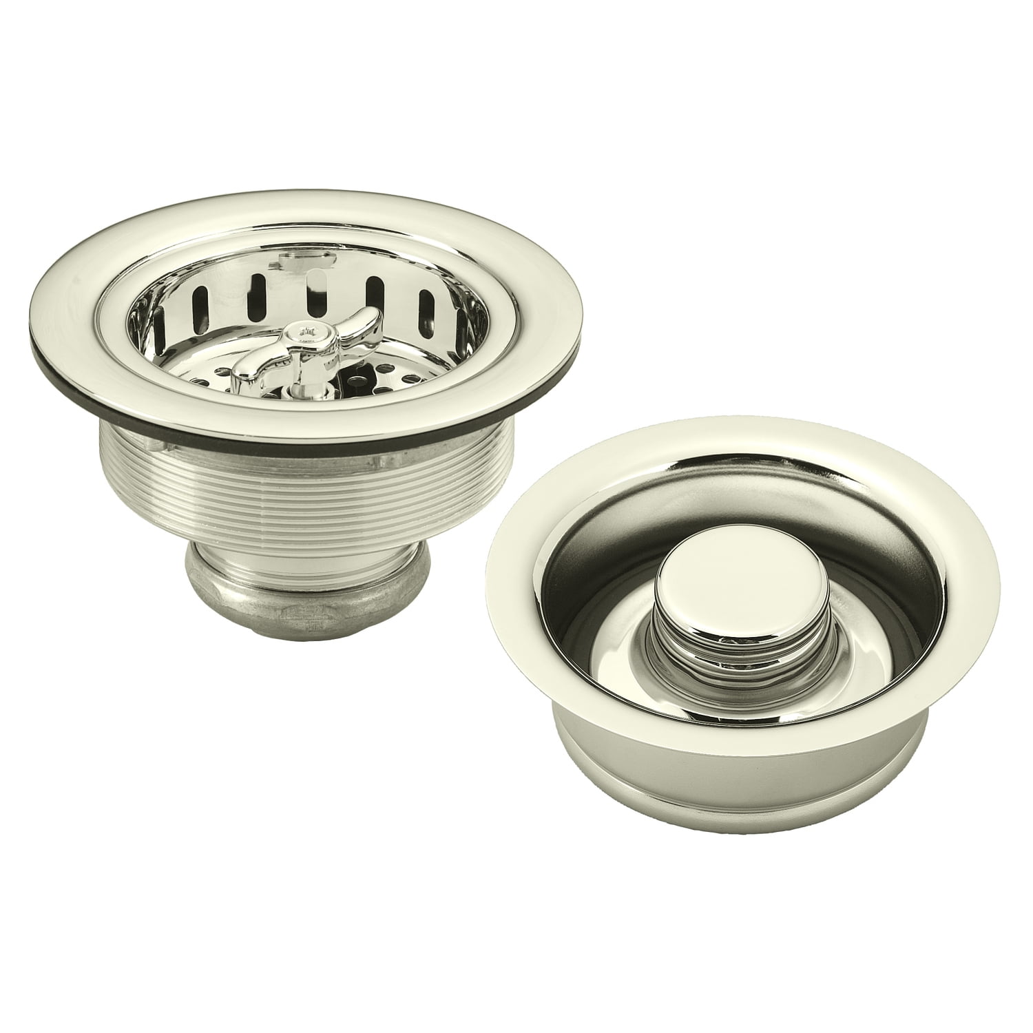 Wing Nut Style Large Kitchen Basket Strainer with InSinkErator Style