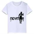 thumbnail image 3 of Camiseta de algodón blanca informal de verano con estampado de avatar de Neymar para niños y niñas, camiseta deportiva de manga corta, 3 of 5
