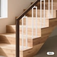 thumbnail image 4 of 6-Pack 91.5cm/36in White Steel Railing Baluster, Stair Post, U-Shaped Straight Column, Powder Coated Finish for Indoor Staircase Safety & Support, 4 of 9