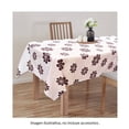 thumbnail image 4 of Mantel de Mesa Mainstays Mantel Rectangular de vinil afelpado  diseño flor choclate 1.40 mt x 2.20 mt, 4 of 4