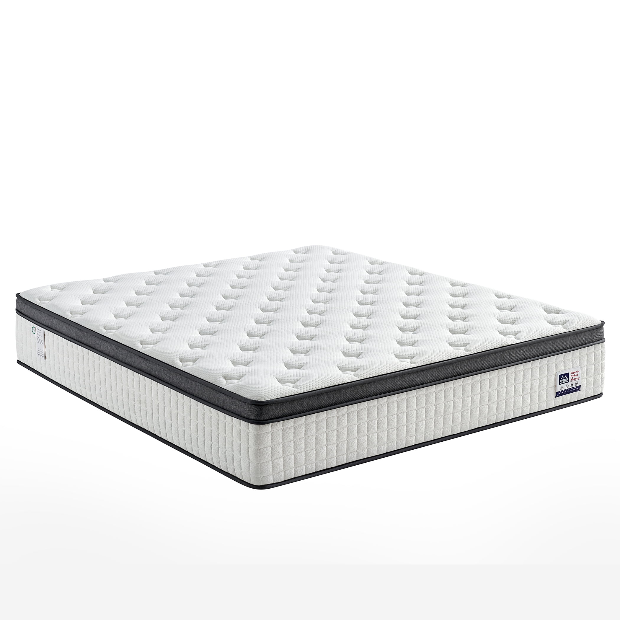 Vumece Full Size Mattress, 10 Inch Medium Firm Full Mattress in a Box, Hybrid Mattress with Individually Pocketed Coils for Targeted Support, Motion Isolation, CertiPUR-US Certified