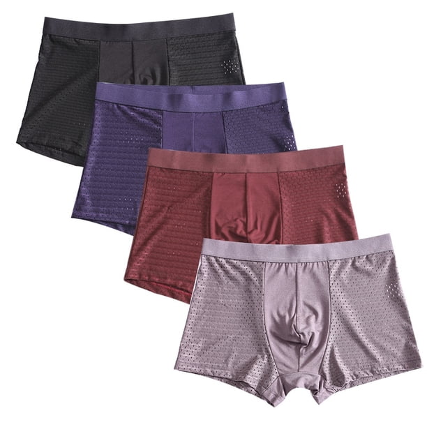 unids/lote de calzoncillos bóxer de fibra de bambú para hombre de talla grande XXXXL pantalones cortos de talla grande ropa interior transpirable 5XL 6XL 7XL 8XL Tan Jianjun unisex