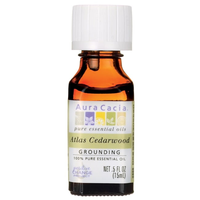 Aura Cacia Atlas Cedarwood 100% Pure Essential Oil 0.5 fl oz Liq