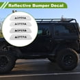thumbnail image 2 of Unique Bargains Reflective Bumper Decal Fluorescent Silver Tone Trapezoid Diamond Grid Pattern Reflective Car Sticker Personalized Decoration for Vehicle Body or Door or Window / Dashboard, 2 of 7