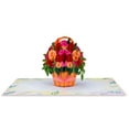 thumbnail image 3 of Roses Basket Pop Up Card, 3 of 6